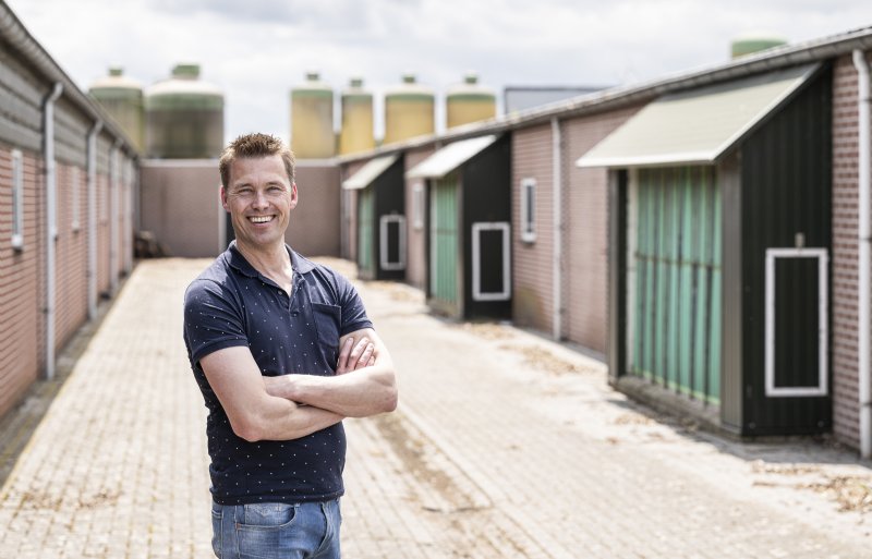 Thijs Jongen heeft een varkensbedrijf in het Limburgse Maria Hoop.
